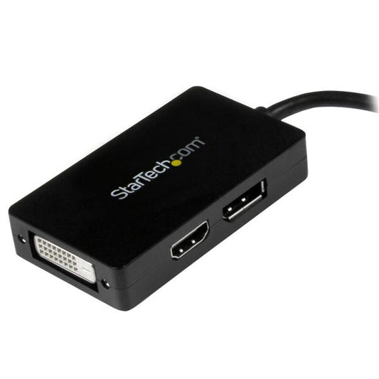 Star Tech Travel A/V adapter: 3-in-1 Mini DisplayPort to DisplayPort DVI or HDMI converter