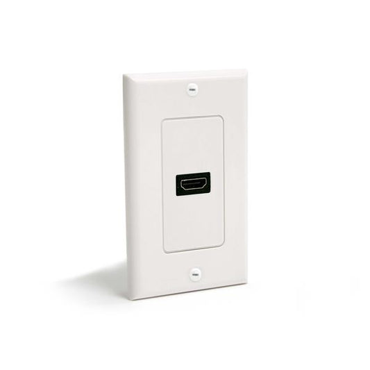 Star Tech Single Outlet Female HDMI Wall Plate White
