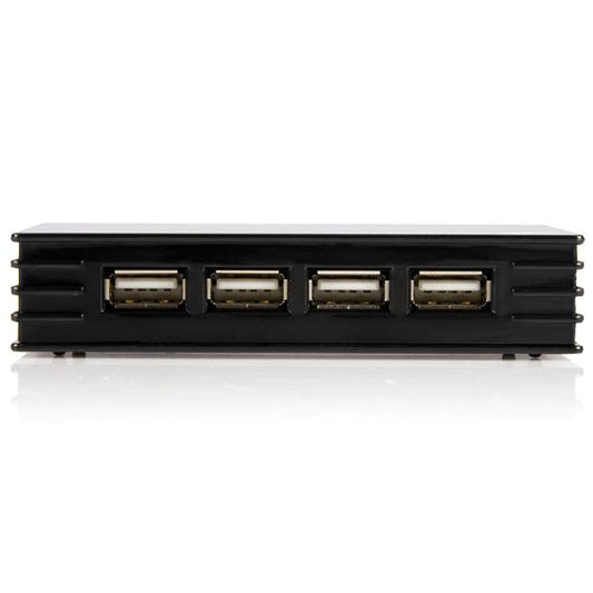 Star Tech 4 Port Compact Black USB 2.0 Hub
