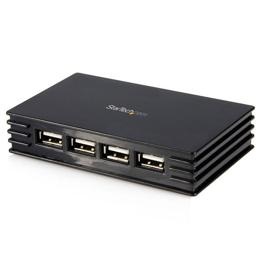 Star Tech 4 Port Compact Black USB 2.0 Hub