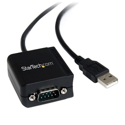 Star Tech 8.3ft (2.5m) 1-Port FTDI USB to Serial RS232 Adapter Cable with Optical Isolation, USB to RS232 Adapter - TAA
