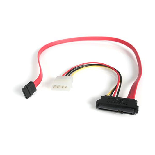 Star Tech 18in SAS 29 Pin to SATA Cable with LP4 Power