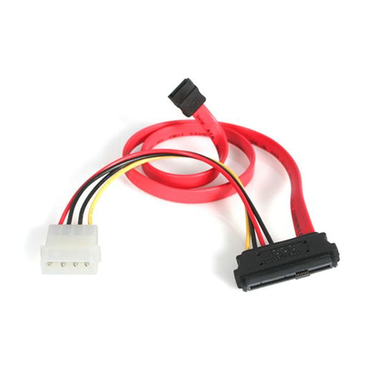 Star Tech 18in SAS 29 Pin to SATA Cable with LP4 Power