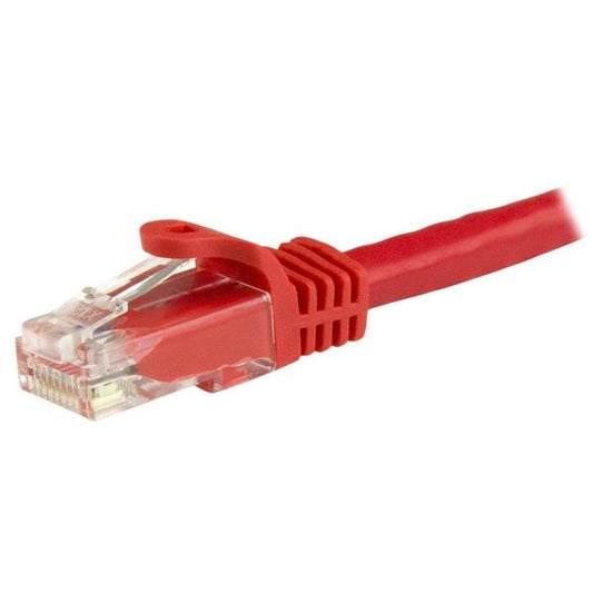 Star Tech 5m CAT6 Ethernet Cable - Red CAT 6 Gigabit Ethernet Wire -250MHz 100W PoE RJ45 UTP Network/Patch Cord Snagless w/Strain Relief Individually Tested