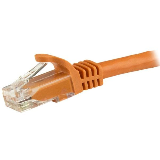 Star Tech 1m CAT6 Ethernet Cable - Orange CAT 6 Gigabit Ethernet Wire -250MHz 100W PoE RJ45 UTP Network/Patch Cord Snagless w/Strain Relief Individually Tested