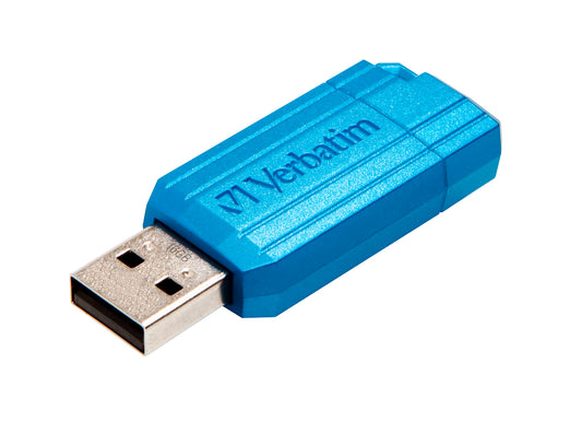 Verbatim PinStripe - USB Drive 16 GB - Caribbean Bluee