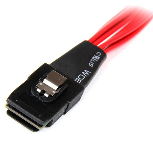 Star Tech 50cm Internal Serial Attached SCSI Mini SAS Cable - SFF8087 to 4x SFF8482