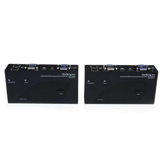 Star Tech USB Dual VGA over Cat5 KVM Console Extender - 650 ft / 200m