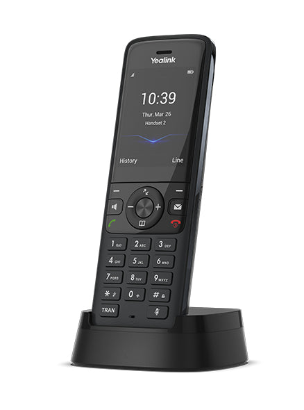 Yealink (W78H) SIP DECT IPPhone Handset, 2.4" Color Screen, includes Charger Cradle, Rechargeable Battery, Belt Clip and Power Adapter