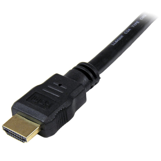 Star Tech 1m (3ft) HDMI Cable - 4K High Speed HDMI Cable with Ethernet - UHD 4K 30Hz Video - HDMI 1.4 Cable - Ultra HD HDMI Monitors, Projectors, TVs & Displays - Black HDMI Cord - M/M