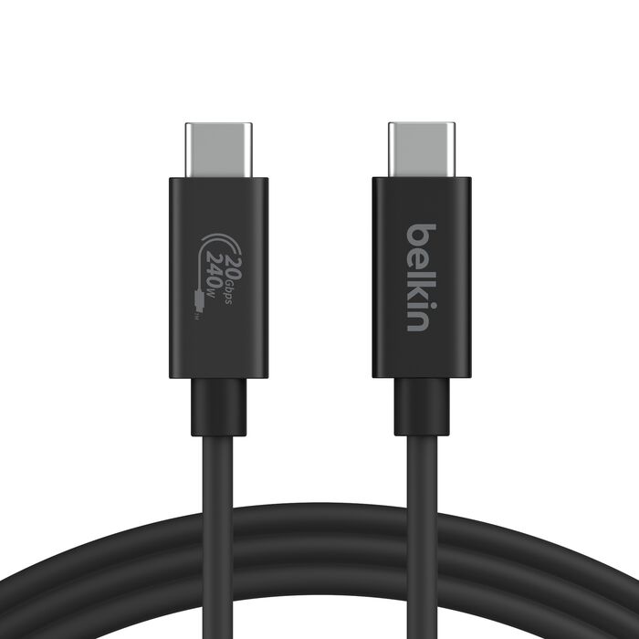 Belkin Connect USB4 20Gbps 240W 1.2M Cable Bl (INZ004TT1.2MBK)
