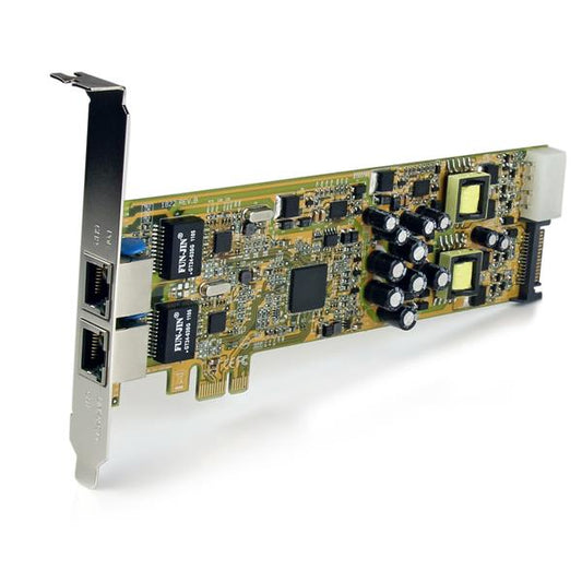 Star Tech Dual Port PCI Express Gigabit Ethernet PCIe Network Card Adapter - PoE/PSE