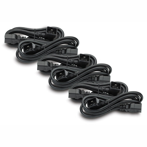 APC Power Cord Kit, 16A, 208/230V, C19 TO C20R, 4FT, 3L + 3R Black 1.2 m