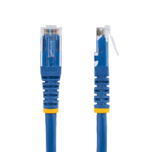 Star Tech 1ft CAT6 Ethernet Cable - Blue CAT 6 Gigabit Ethernet Wire -250MHz 100W PoE RJ45 UTP Molded Network/Patch Cord w/Strain Relief/ Individually Tested