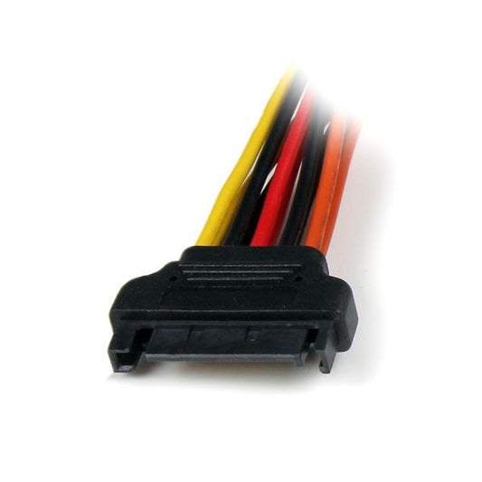 Star Tech 6in Latching SATA Power Y Splitter Cable Adapter - M/F