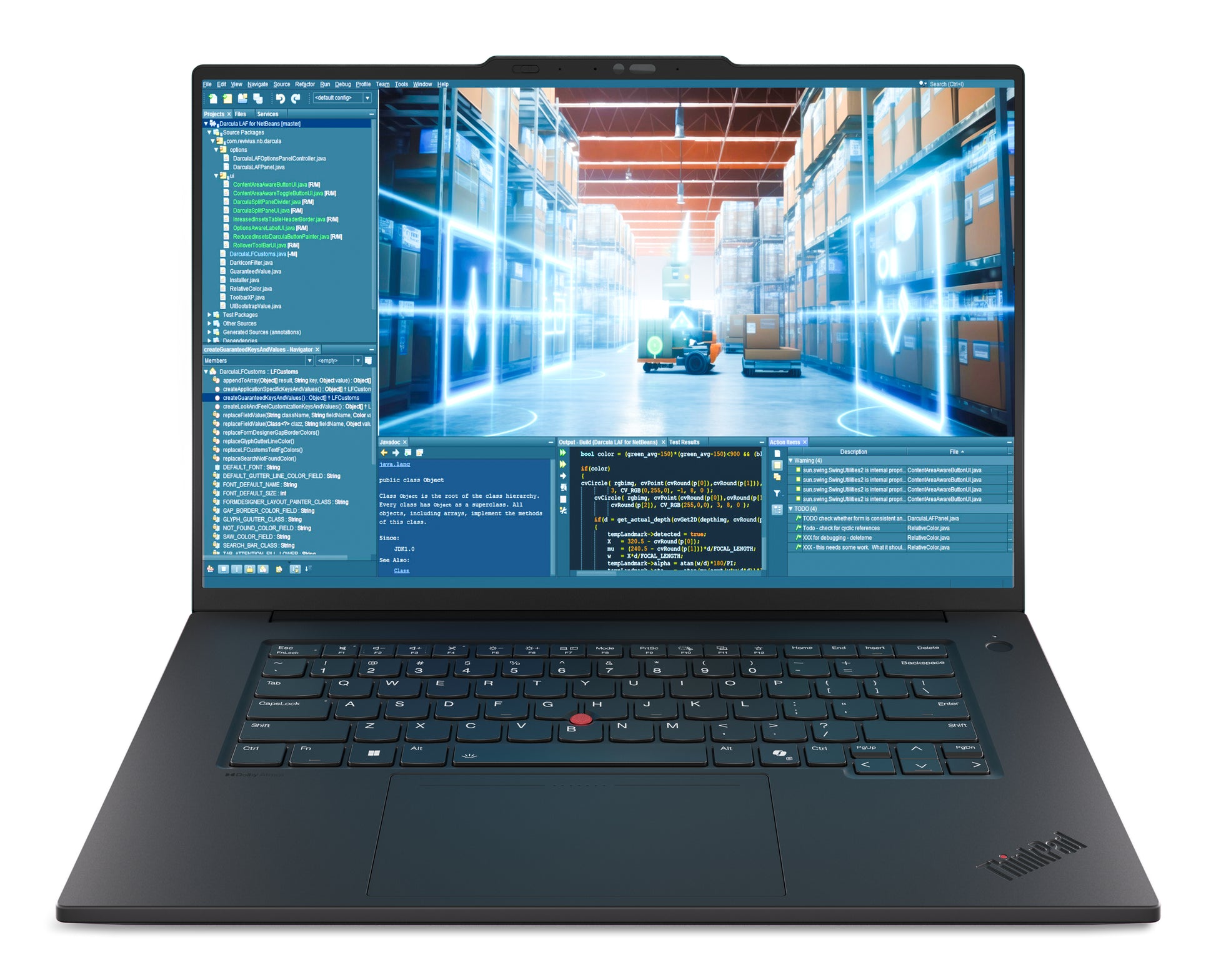 Lenovo ThinkPad P1 Gen 8 Intel Core Ultra 9 285H Mobile workstation 40.6 cm (16") Touchscreen 3.2K 64 GB LPDDR5x-SDRAM 2 TB SSD NVIDIA RTX PRO 2000 Blackwell Wi-Fi 7 (802.11be) Windows 11 Pr product image