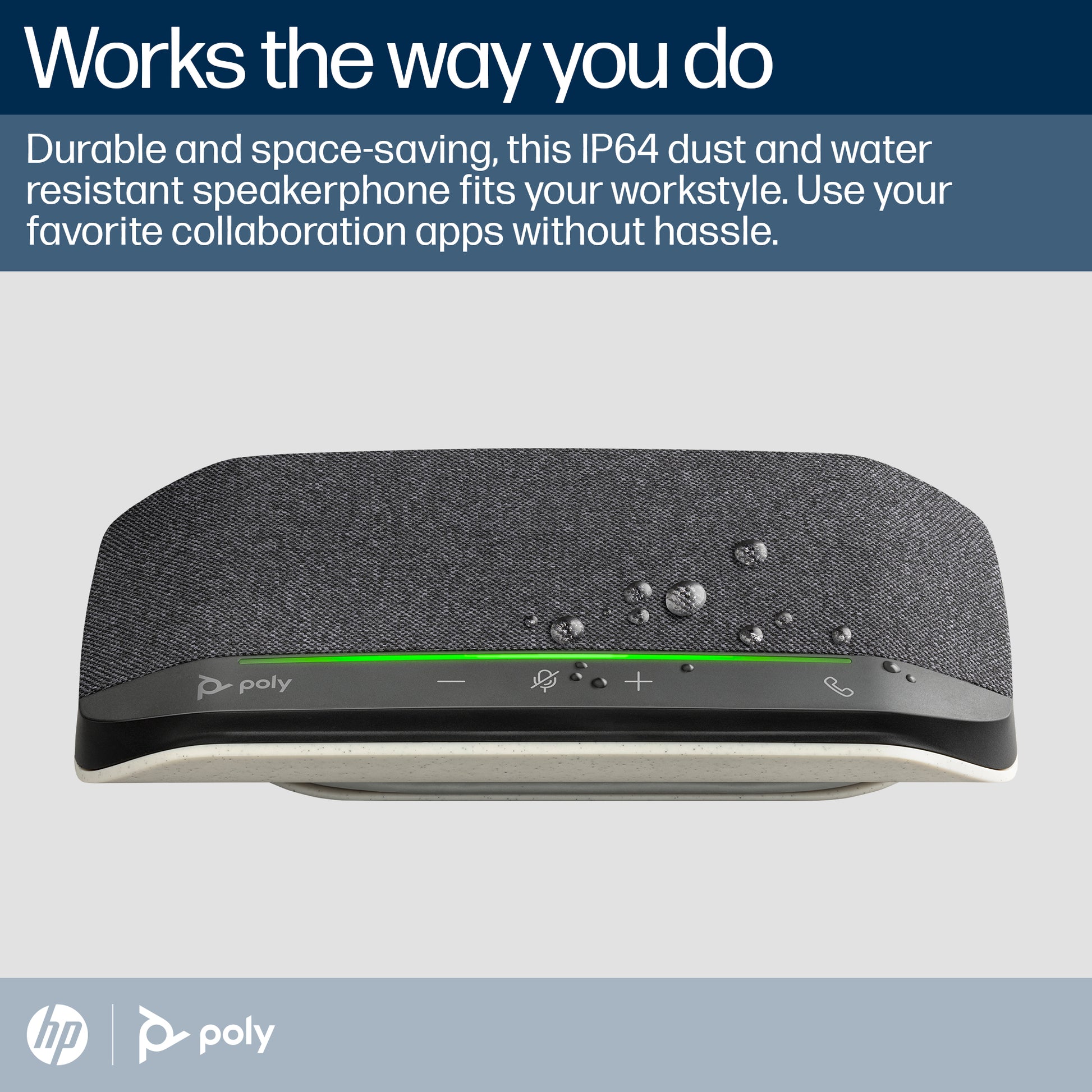 HP Poly Sync 10 Speakerphone +USB-A to USB-C Cable