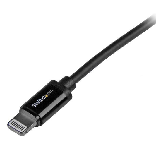 Star Tech 1 m (3 ft.) USB to Lightning Cable - iPhone / iPad / iPod Charger Cable - High Speed Charging Lightning to USB Cable - Apple MFi Certified - Black