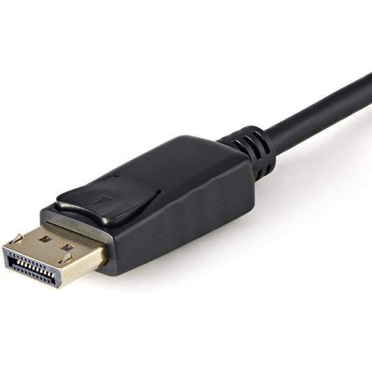 Star Tech 3ft (1m) DisplayPort to VGA Cable - Active DisplayPort to VGA Adapter Cable - 1080p Video - DP to VGA Monitor Cable - DP 1.2 to VGA Converter - Latching DP Connector