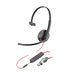 HP Poly Blackwire 3215 Monaural USB-C Headset +3.5mm Plug +USB-C/A Adapter