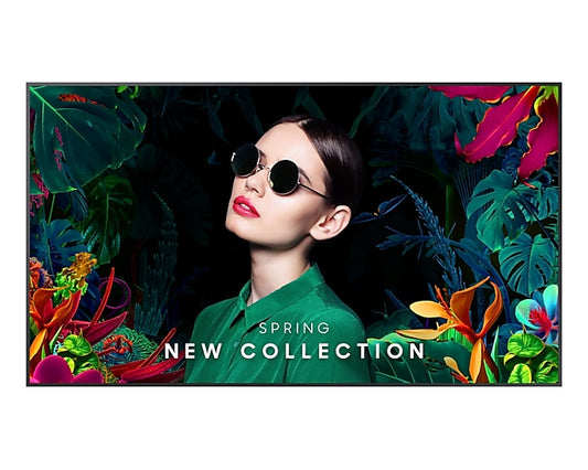 Samsung LH98QMCEBGCXXY Signage Display Digital signage flat panel 2.49 m (98") LCD Wi-Fi 500 cd/m² 4K Ultra HD Black Tizen 7.0