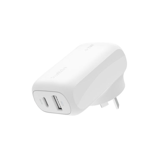 Belkin BOOSTCHARGE DUAL USB-A WALL CHARGER 24W (WCB009AUWH)