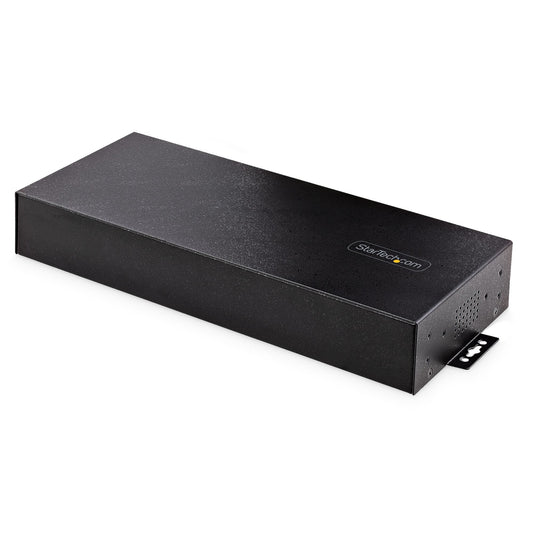 Star Tech 16-Port Industrial USB 3.0 Hub 5Gbps, Metal, DIN/Surface/Rack Mountable, ESD Protection, Terminal Block Power, up to 120W Shared USB Charging, Dual-Host Hub/Switch