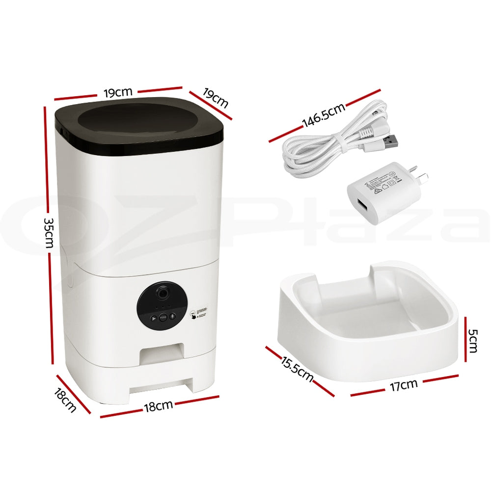 I.Pet Smart WiFi Automatic Pet Feeder with Camera for Dogs & Cats