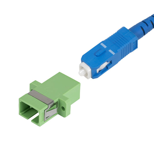 Star Tech SC to SC Coupler 10 Pack, OS2 Single Mode SC Fiber Optic Coupler with Flange, SC/APC Simplex Adapter