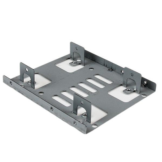 Star Tech Dual 2.5" to 3.5" HDD Bracket for SATA Hard Drives - 2 Drive 2.5" to 3.5" Bracket for Mounting Bay