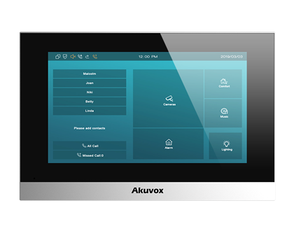 7" SIP INDOOR UNIT IN SILVER (LINUX VERSION)