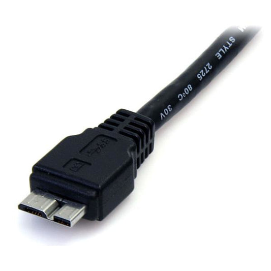 Star Tech 0.5m (1.5ft) Black SuperSpeed USB 3.0 Cable A to Micro B - M/M