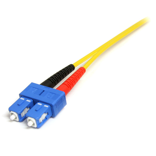 Star Tech 4m Fiber Optic Cable - Single-Mode Duplex 9/125 LSZH Fiber Jumper Cord - LC/SC