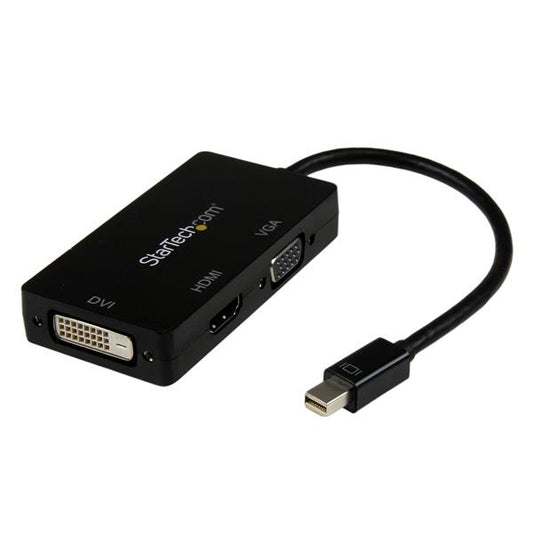 Star Tech Travel A/V Adapter: 3-in-1 Mini DisplayPort to VGA DVI or HDMI Converter