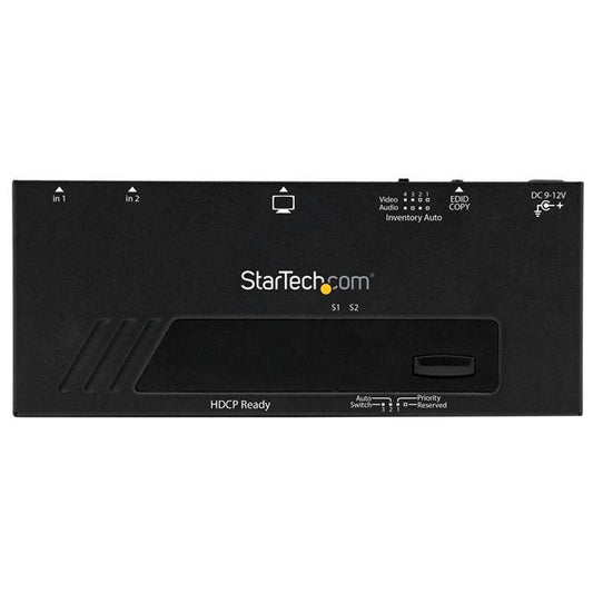 Star Tech 2 Port HDMI Switch w/ Automatic and Priority Switching - 1080p