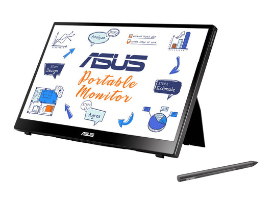 ASUS 14" (16:9) IPS FHD LED, PORTABLE, 5MS, 60Hz, USB-C(2), MICRO HDMI, STYLUS, 3YR