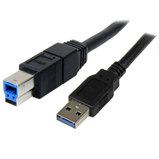 Star Tech 3m Black SuperSpeed USB 3.0 Cable A to B - M/M