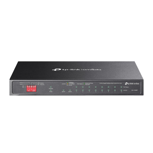 Omada 10-Port Gigabit Desktop Switch with 8-Port PoE+