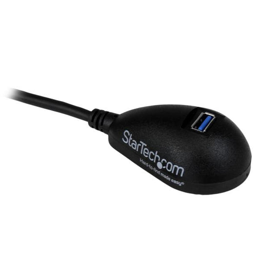 Star Tech 5 ft Black Desktop SuperSpeed USB 3.0 Extension Cable - A to A M/F