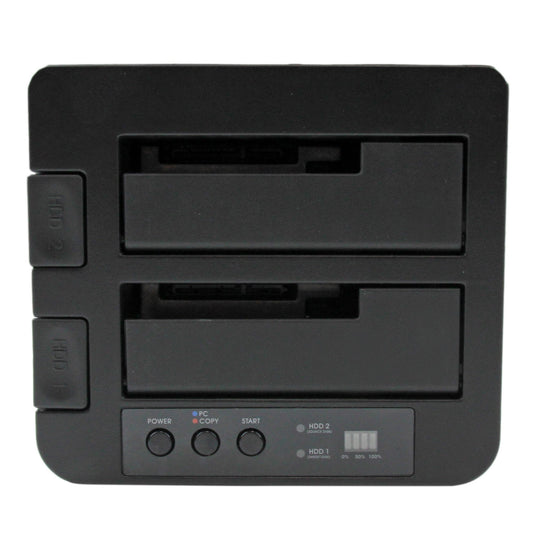 Star Tech Dual Bay Hard Drive Duplicator, Standalone USB 3.0 (5 Gbps) / eSATA to 2.5/3.5" SATA III HDD/SSD Cloner/Copier, Hard Drive Docking Station, Hard Disk Cloner