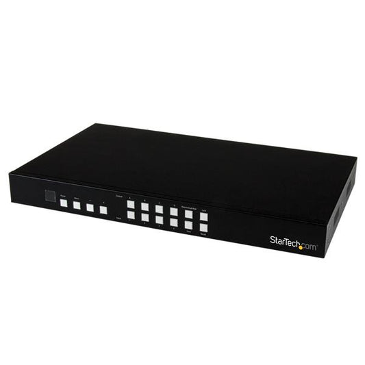 Star Tech 4x4 HDMI Matrix Switch with Picture-and-Picture Multiviewer or Video Wall