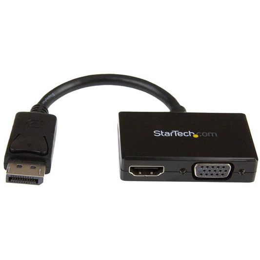 StarTech Travel A/V Adapter: 2-in-1 DisplayPort to HDMI or VGA