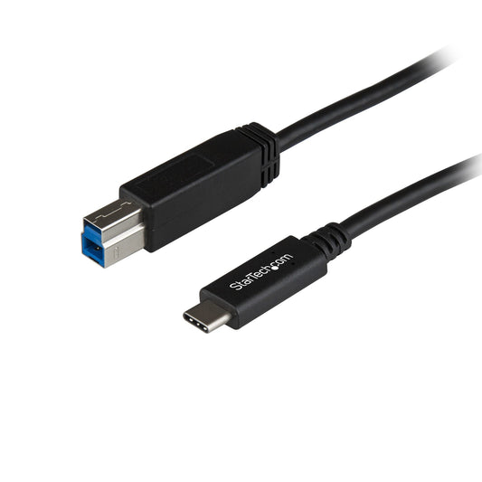 StarTech 3.3ft (1m) USB-B to USB-C Cable, USB 10Gbps, Data Cord, USB 3.2 Gen 2, USB-C Data Transfer Cable