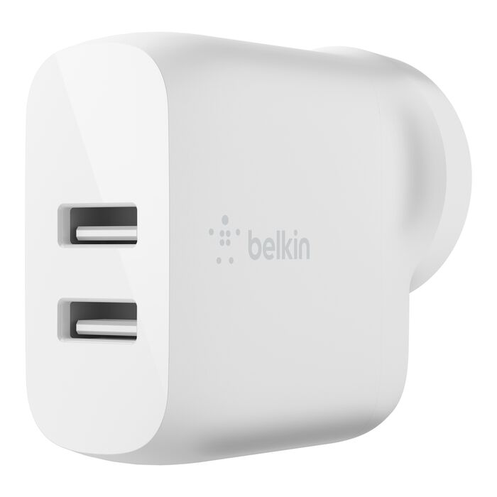 Belkin DUAL USB-A WALL CHARGER 24W (WCB002AUWH)