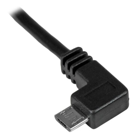 Star Tech Micro-USB Charge-and-Sync Cable M/M - Left-Angle Micro-USB - 24 AWG - 2 m (6 ft.)
