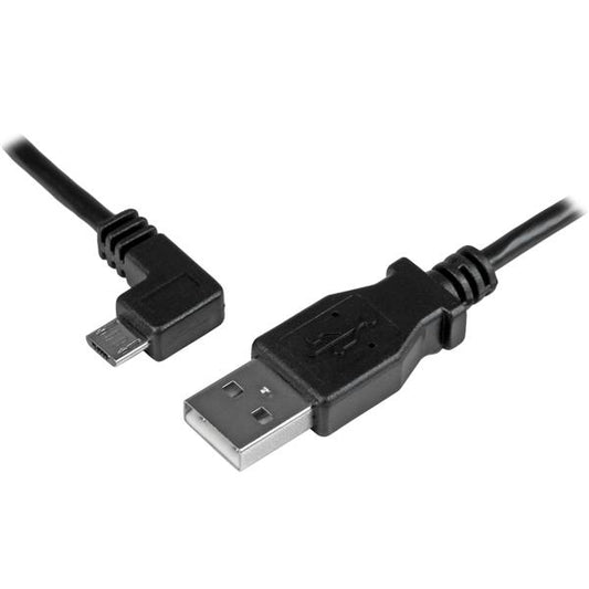 Star Tech Micro-USB Charge-and-Sync Cable M/M - Left-Angle Micro-USB - 30/24 AWG - 1 m (3 ft.)