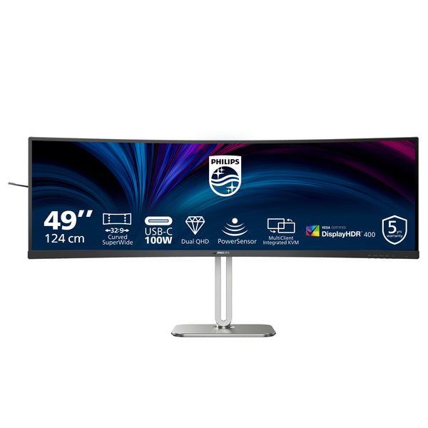 Philips 49B2U5900C/75 computer monitor 124 cm (48.8") 5120 x 1440 pixels Dual QHD LCD Black