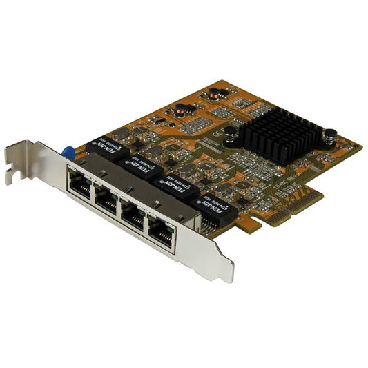Star Tech 4-Port PCIe Gigabit Network Adapter Card