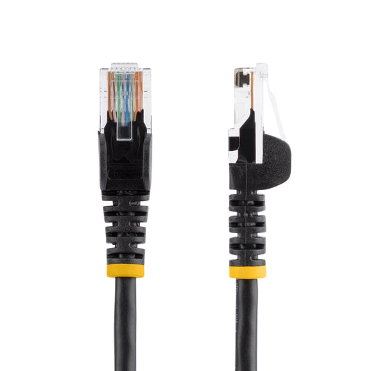 Star Tech Cat5e Ethernet Patch Cable with Snagless RJ45 Connectors - 7 m, Black