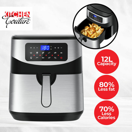 Kitchen Couture 12 Litre Air Fryer Multifunctional LCD- One Touch Display